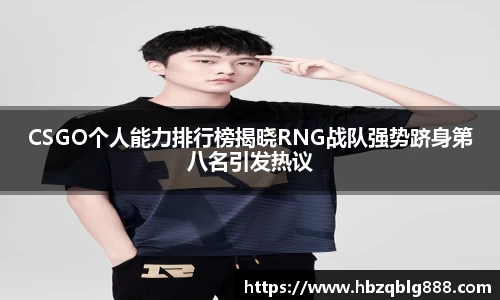 CSGO个人能力排行榜揭晓RNG战队强势跻身第八名引发热议